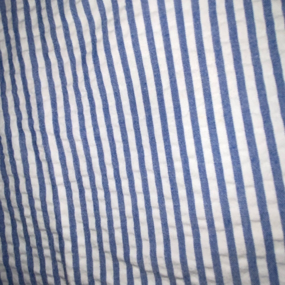 Men’s Big/Tall Saddlebred blue and white seersucker 50x10 shorts - Picture 2 of 4